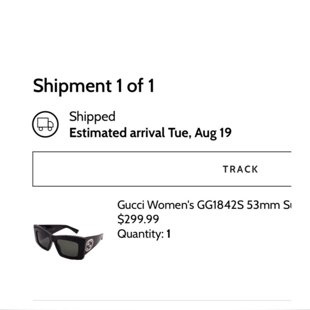 Gucci Black Butterfly Sunglasses - Picture 4 of 4